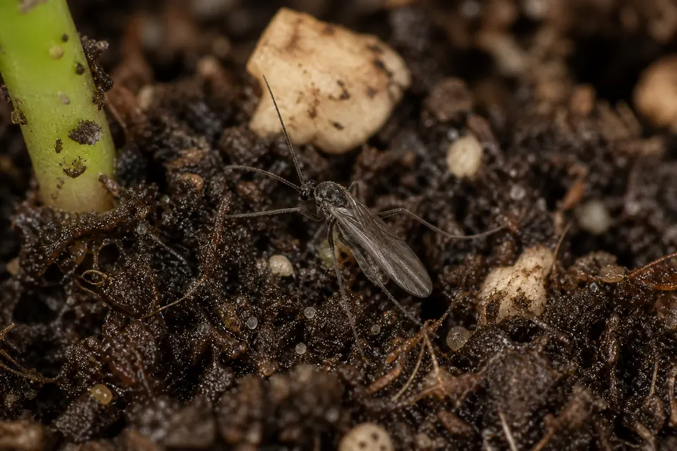 Fungus gnat (Sciaridae / Mycetophilidae (sciarid types in pots)) — identification photo