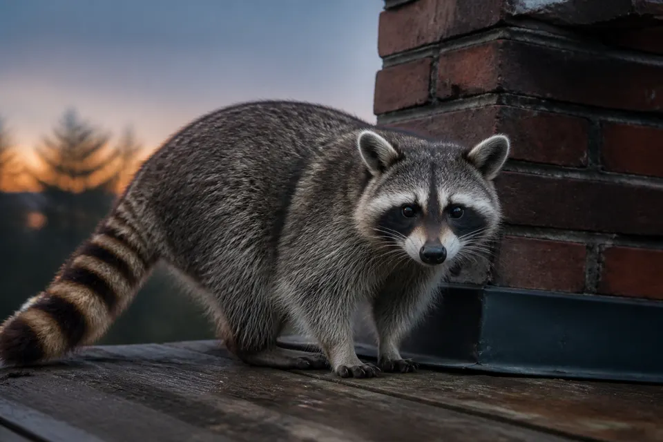 Raccoon (Procyon lotor) — identification photo